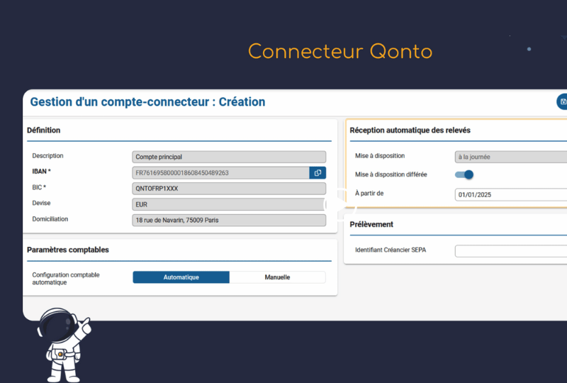 La connexion Bleez et Qonto se fait en un clic ! Les avantages de la connexion : connecter un compte, payer vos factures, synchroniser les fluxs bancaires.