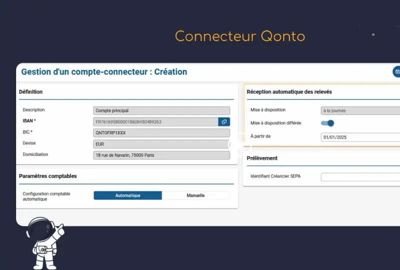 La connexion Bleez et Qonto se fait en un clic ! Les avantages de la connexion : connecter un compte, payer vos factures, synchroniser les fluxs bancaires.
