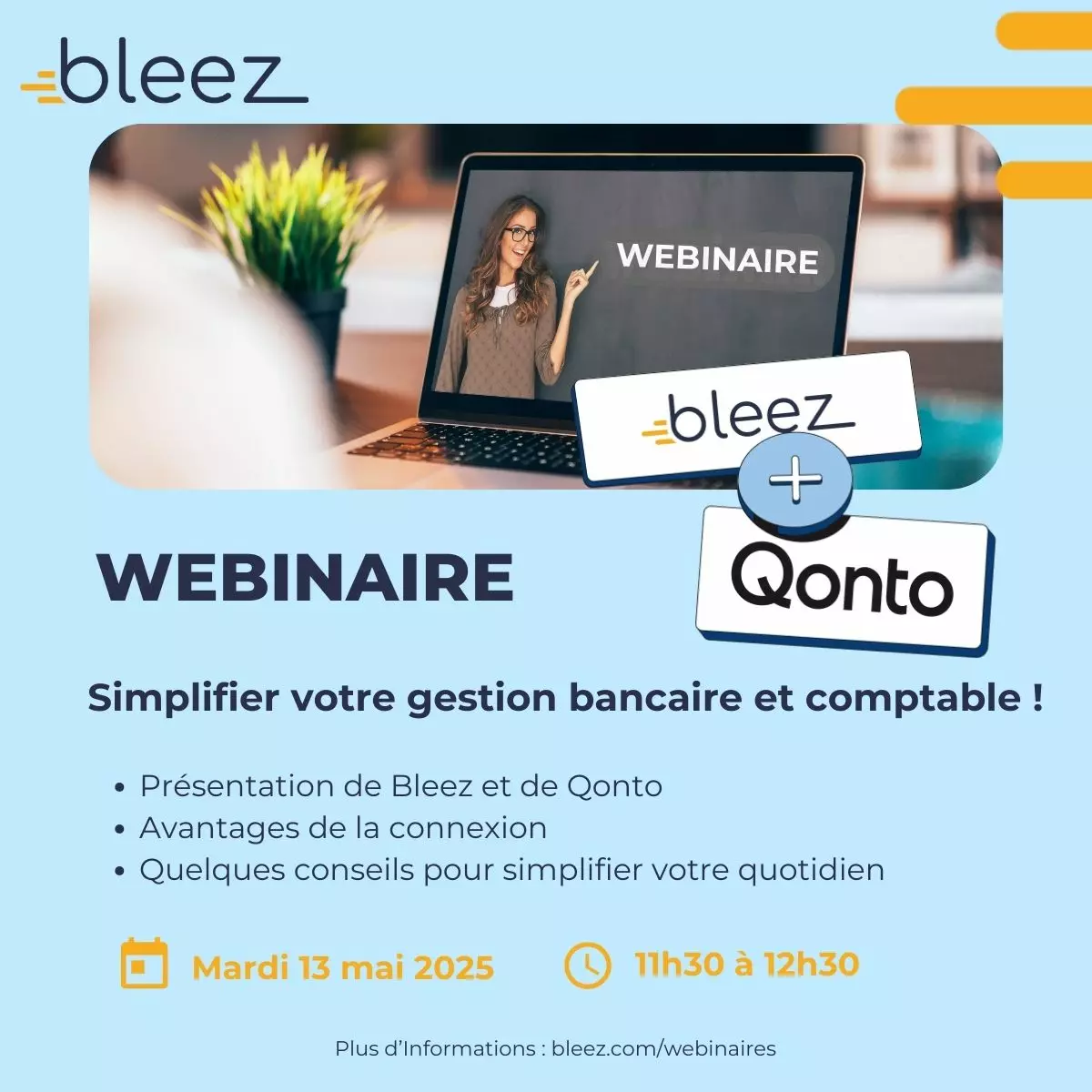 Webinaire Bleez X Qonto