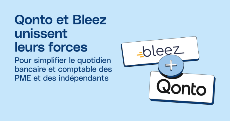 Qonto et Bleez unissent leurs forces